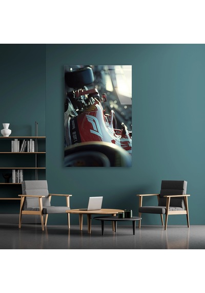 Formula 1 Aracı Cam Tablo 35x50 Cm Deg1522