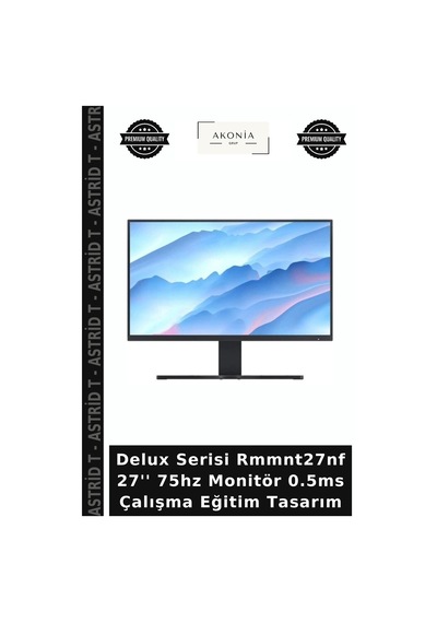 Delux Serisi Rmmnt27nf 27'' 75hz Monitör 0.5ms Çalışma Eğitim Tasarım