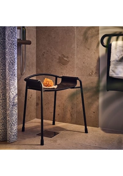 Ikea Bäsıngen Banyo Taburesi, Antrasit