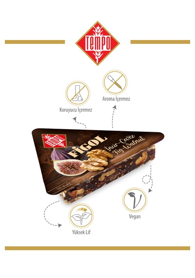 Figol Cevizli İncirli Bar Üçgen 40 G X 12 Adet