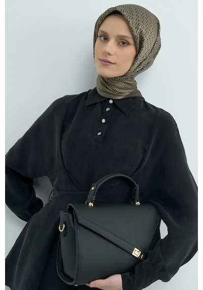Armine Saf İpek Sura Eşarp-2026 İlkbahar-yaz- 950200d Haki-yeşil