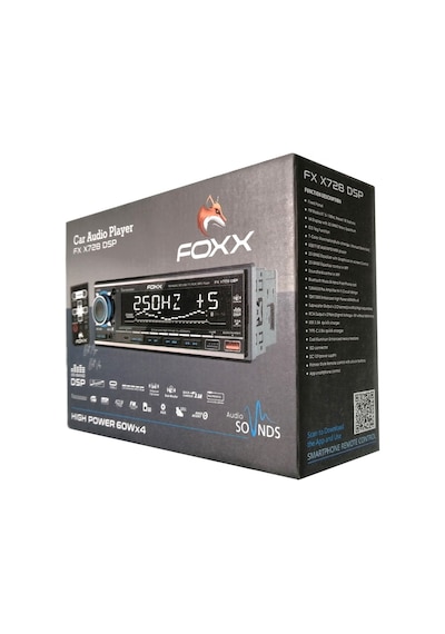 Foxx F X728 Dsp Oto Teyp Usb/tf/bt/aux/mp3/wma Oynatıcı/4 60w/kumanda/eq/3 Anfi Çıkışlı/app Kontrol