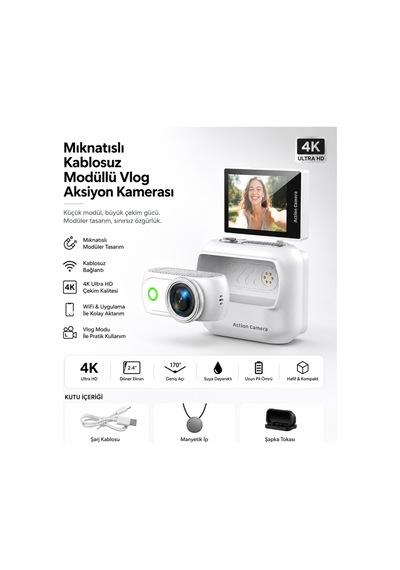 Lk-018 Vlog Kamera 48mp Aksiyon Kamerası Katlanabilir Ekranlı 4k Full Hd Dijital Kamera Video Ve Mini Fotograf Makinesi Wifi Ve Manyetik Klipsli Lk-018 Vlog Kamera 48mp Aksiyon Kamerası Katlanabilir Ekranlı 4k Full Hd Dijital Kamera Video Ve Mini Fotograf Makinesi Wifi Ve Manyetik Klipsli