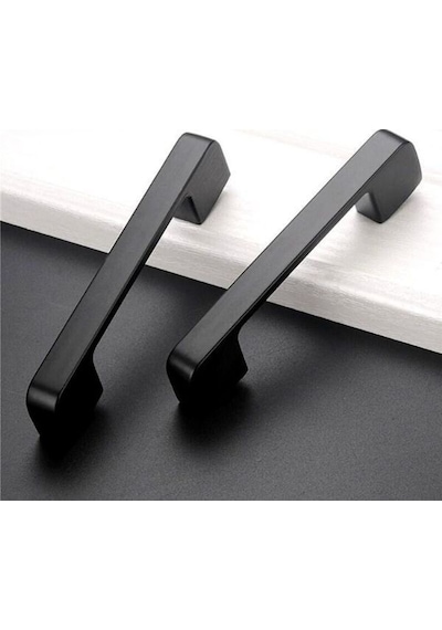 10 Adet Vigo Siyah 128mm Paslanmaz Kulp Mobilya, Dolap Kulbu, Kulp Modeli