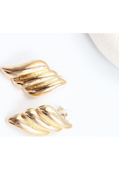 Gold Çelik Küpe 33 Mm Çok Renkli