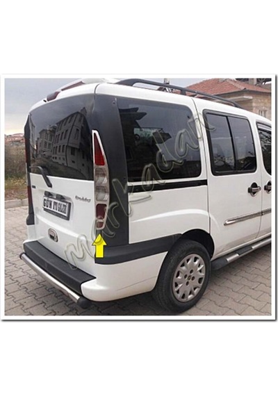 Markadan Fiat Doblo Krom Stop Çerçevesi 2000-2006 2 Parça Paslanm