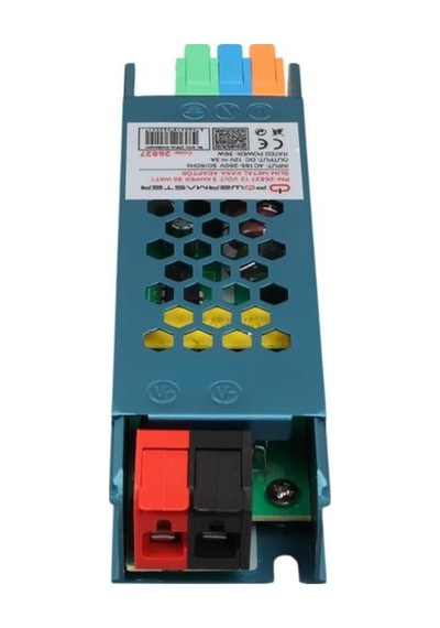 Pm-26827 12 Volt 3 Amper 36 Watt Slim Metal Kasa Adaptör 116x35x23mm Diğer