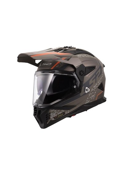 Ls2 Pioneer 2 Devor Kros Motosiklet Kaskı Kum