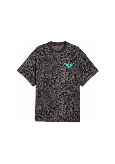 Puma Melo World Erkek Geniş Kesim Tişört 634602 01 Siyah