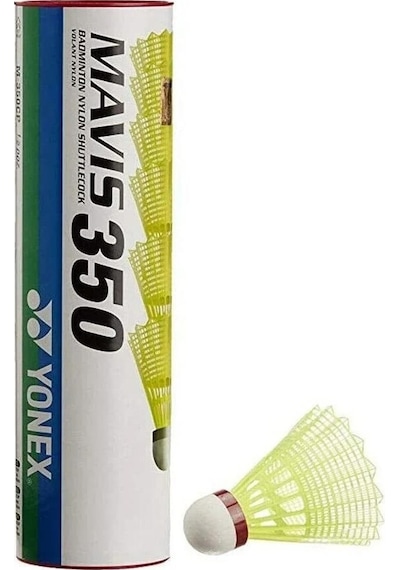 Yonex Mavis 350 6'lı Sarı Badminton Topu Yeşil Bant