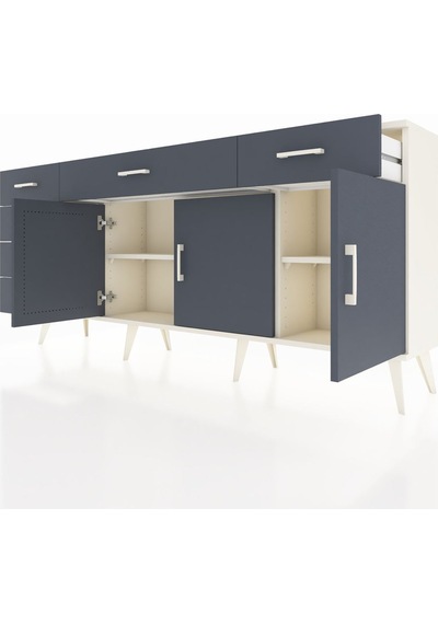Arges Konsol 2 Raflı 6 Çekmeceli 3 Kapaklı 176x30x83 Aytaşı-antrasit/antrasit Antrasit/antrasit Arges Konsol 2 Raflı 6 Çekmeceli 3 Kapaklı 176x30x83 Aytaşı-antrasit/antrasit Antrasit/antrasit