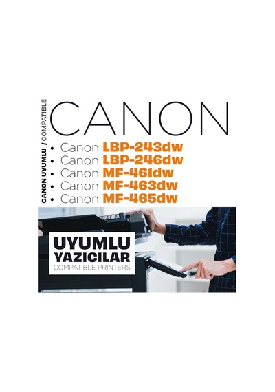 Canon Crg-070 Toner Tozu 500gr./ Lbp243dw / Lbp246dw / Mf461dw / Mf463dw / Mf465d