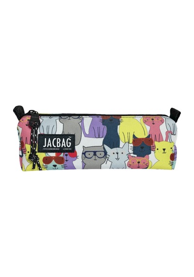 Jacbag Prıme Pencil Case-üçgen Tip Kalemkutu Prime-sarı Kedi renkli