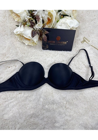 Le Jardin Blanche Double Push-up Silikonlu Askılı/askısız Sütyen Siyah
