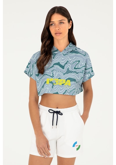 U.S. Polo Assn. Kadın Koyu Yeşil Kapüşonlu Sweatshirt 50284302-VR101