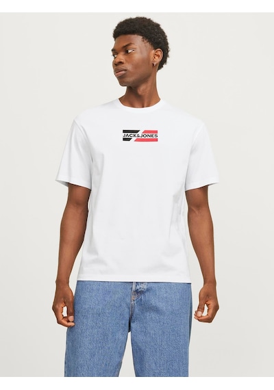 Jack & Jones JJCORP Erkek Beyaz Tişört