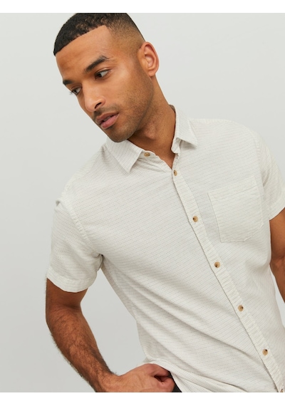 Jack & Jones Jack&jones Kısa Kollu Beyaz Erkek Gömlek 12235362 001