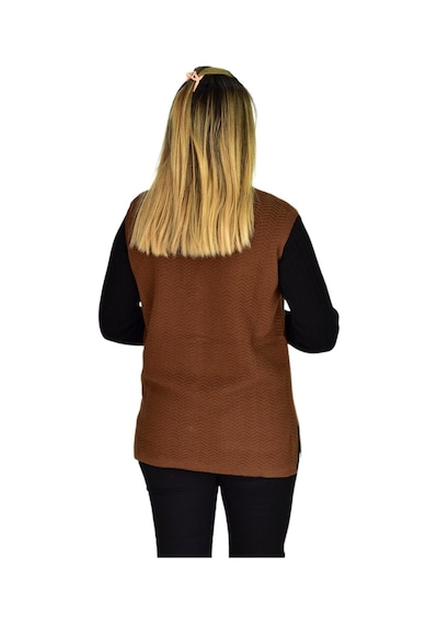 Kadın Cepli Triko Yelek Bgl-st03343 001