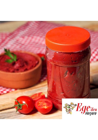 Domates Salçası 1 Kg + Acı Biber Salçası 1 Kg.-iki Lezzet Bir Arada
