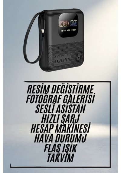Taşınabilir Akıllı Powerbank 10.000 Mah 4 Çıkışlı