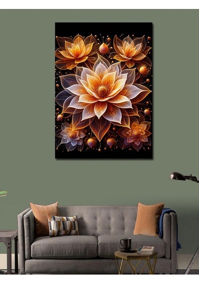 Kanvas Tablo Sukulent Çiçeği 50cmx70cm
