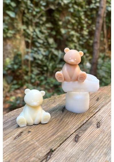 Rufus Concept Teddy Bear Mini Tekli Mum Kalıbı Silikon