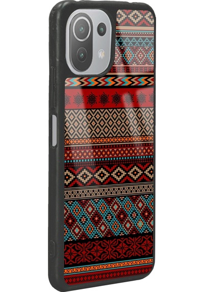 Xiaomi Mi 11 Lite Motif Tasarımlı Glossy Telefon Kılıfı Siyah