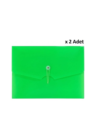 Bigpoint Körüklü Dosya 13 Cepli Lastikli A4 Yeşil X 2 Adet Diğer