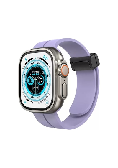 Newface Apple Watch Uyumlu 38mm Kr412 Elegance Stylısh Kordon - Lila