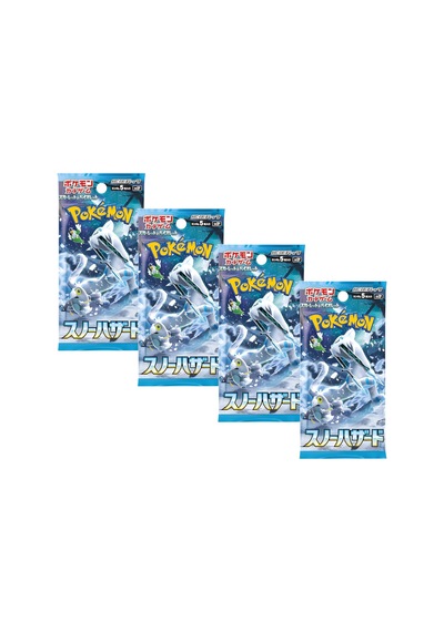 1 Paket 5 Kart Lisanslı Pokemon Snow Hazard Japonca Booster Paket Scarlet Violet Serisi