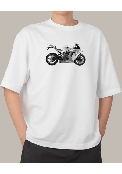 Spaydırman Temalı Tasarımlı Baskılı T-shirt Beyaz