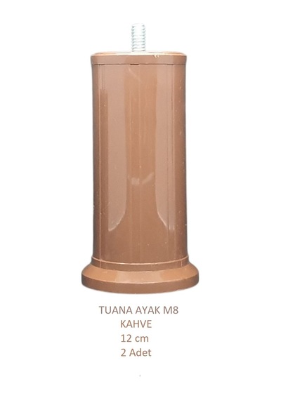 Tuana Ayak 12 cm M8 Cıvatalı Kahve (2 Adet)