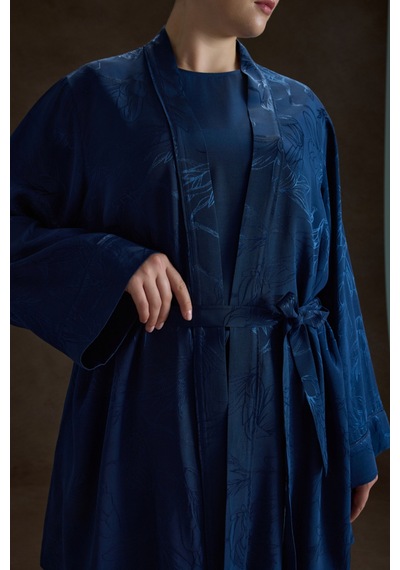Aker İndigo Rayon Viscon Kimono İndigo İndigo