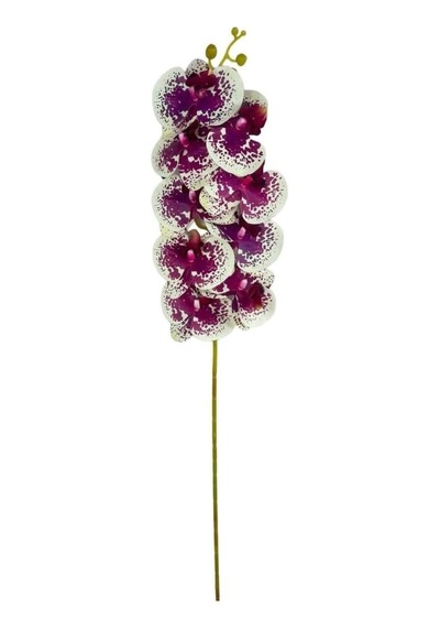 Yapay Çiçek Çilli Mor Islak Orkide Gerçeksi Doku Uzun Dal 90 Cm Diğer