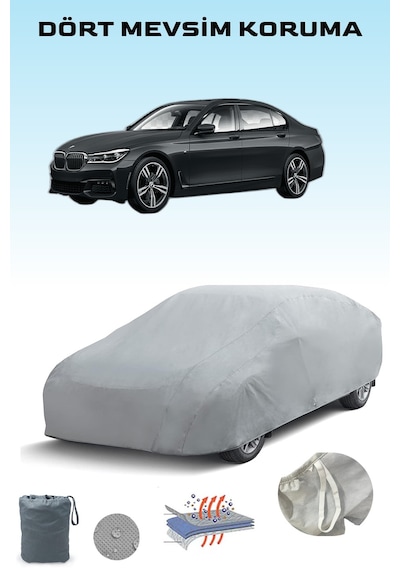 Bmw 3 Series Sedan 320i Uyumlu Araba Brandası Oto Branda Gri