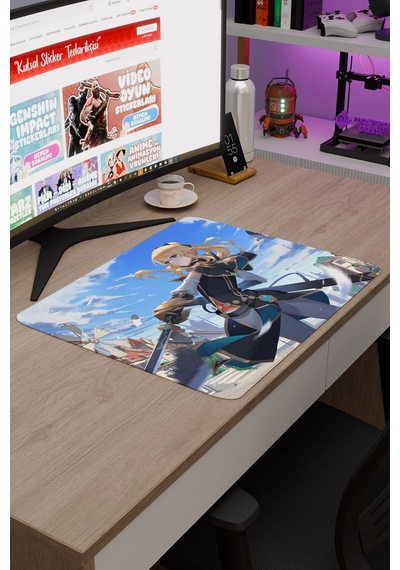 Jean Genshin Impact Anime Gacha V3 - 48x40 Xl Gaming Mouse Pad Fare Altlığı