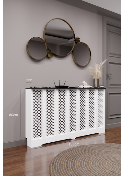 Dekoratif Petek Kaplama Modern Kalorifer Peteği Gizleme Ünitesi 11 Desen 9 Renk İç Ölçü 136 Cm Dış Ölçü 140 Cm Petek 136 Beyaz Üstü Siyah D3 Dekoratif Petek Kaplama Modern Kalorifer Peteği Gizleme Ünitesi 11 Desen 9 Renk İç Ölçü 136 Cm Dış Ölçü 140 Cm Petek 136 Beyaz Üstü Siyah D3