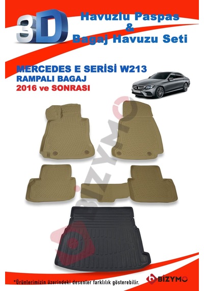 Mercedes E Serisi W213 Rampali 2016 Ve Sonrası Bej Paspas Ve Baga Bej