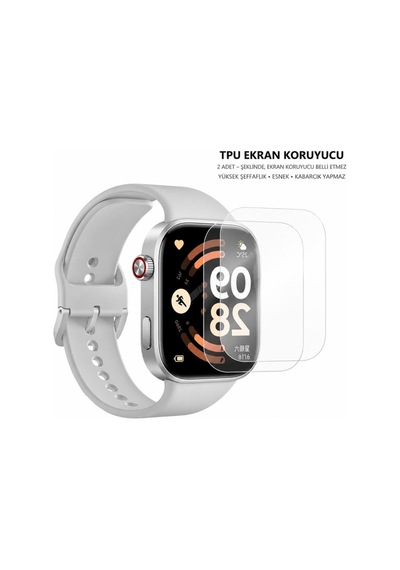 Redmi Watch 6 Ekran Koruyucu Tpu Şeffaf Film 2 Adet