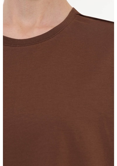 Lumberjack Wb 11ada Kahverengi Kadın Kısa Kol T-shirt 000000000102721906