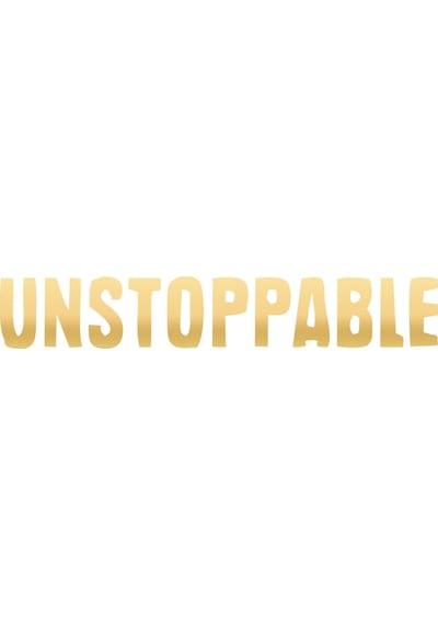 Unstoppable Araba Sticker 17x17 Cm Gold