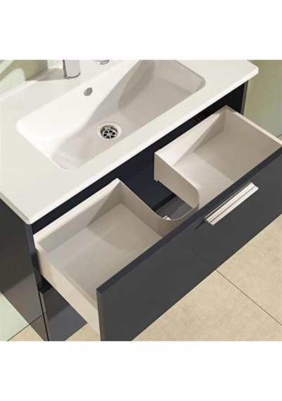 Hilton Banyo Dolabı - Mıa 80 Antrasit Gri Diğer Hilton Banyo Dolabı - Mıa 80 Antrasit Gri Diğer