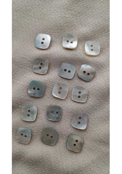Doğal Agoya Hakiki İnci Midye Kabugu Düğme 17 Mm 12 Adet