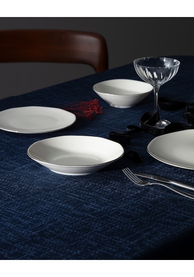 Madame Coco Collin 6 Kişilik 24 Parça Yemek Takımı - Beyaz/silver Çok Renkli