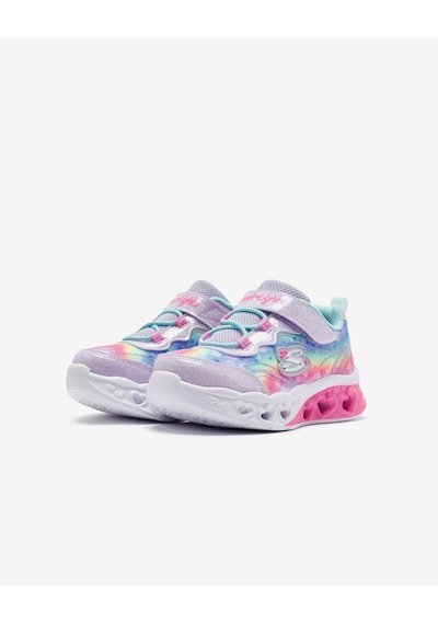 Skechers Flutter Heart Lights - Groovy Swirl Küçük Kız Çocuk Lavanta Işıklı Spor Ayakkabı 303253n Lvaq Lavanta
