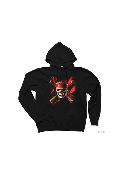 Korsan Dünyanın Sonu Siyah Kapşonlu Sweatshirt Hoodie Siyah