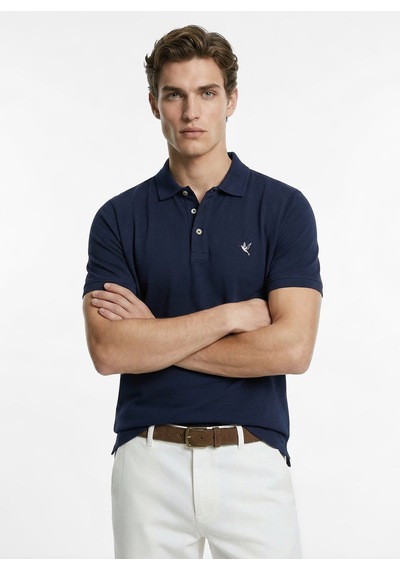 Fabrika Lacivert Erkek Slim Fit Polo T-shirt F6sm-tst 2121