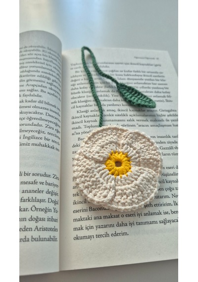 Ekru Gelincik Büyük Boy Kitap Ayracı Kitap Aksesuarı Hediyelik