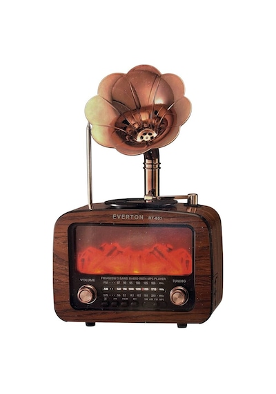 Şömineli Gramofonlu Radyo Rt-651 Evimdeyokyok
