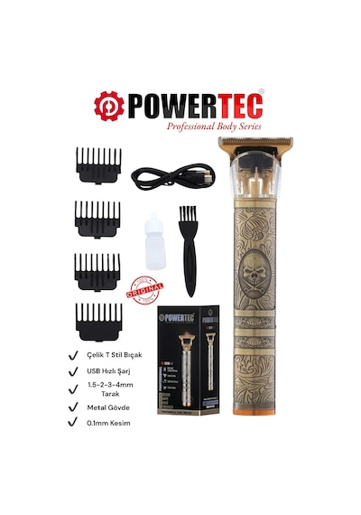 Powertec TR-1210 Sakal Ense Tıraş Makinesi